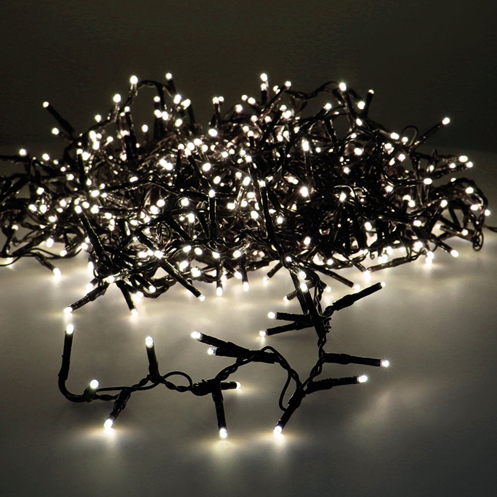Guirlande scintillante compact EDM - esprit de Noël - blanc chaud - ampoules LED - 16 m - 72265 - 7