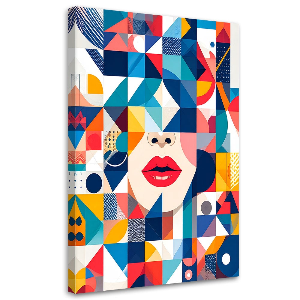 Obraz do salonu sypialni biura, Abstrakcja geometryczna Bauhaus 40x60