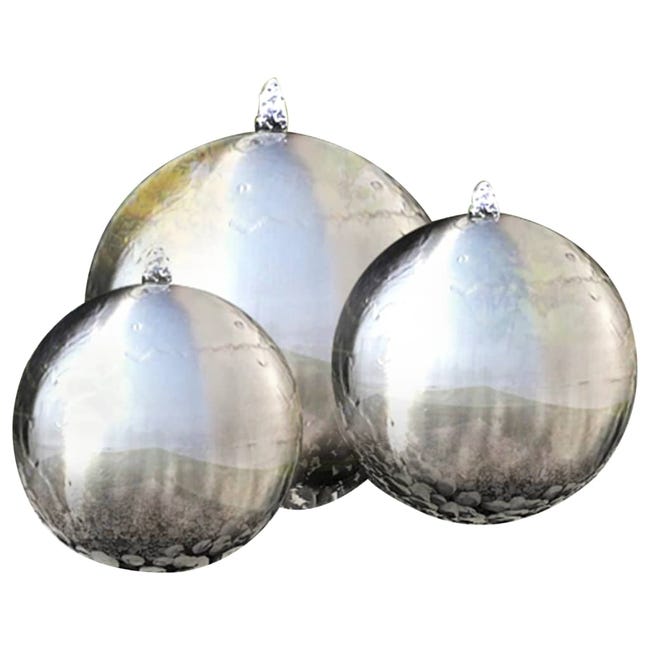 5 Pcs In Acciaio Inox Gazing Balls Lucidato A Specchio Palla - Foto 4