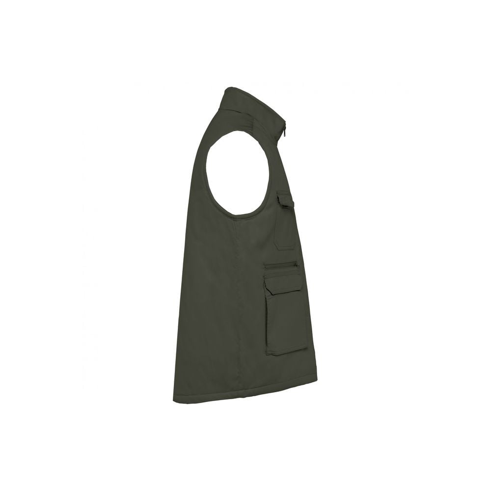 Gilet de travail polycoton multipoches rembourré unisexe WK. Designed To Work Kaki Foncé S - 3