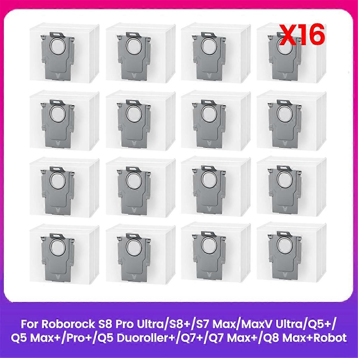 Roborock Lot De 3 Sacs à Poussière Origine Compatible S8+/S8 Pro Ultra/S7 MaxV Ultra - Filtre Anti-Fuite Pratique