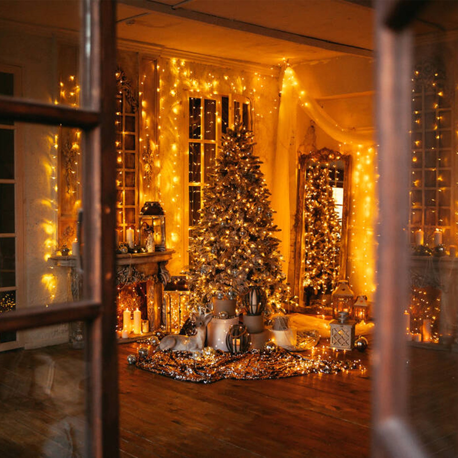 Guirlande lumineuse 20 m/200 LED pour extérieur, intérieur, carnaval, mariage, décoration de Noël, jardin, anniversaire, blanc chaud, IP44 - 6