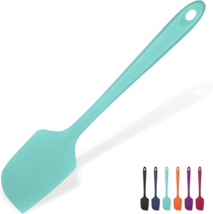 Spatola In Silicone Rosso 26cm Resistente Al Calore (260°C): Cucchiaio Da Cucina Ergonomico, Antigraffio, Per Cottura E Pasticceria - 2