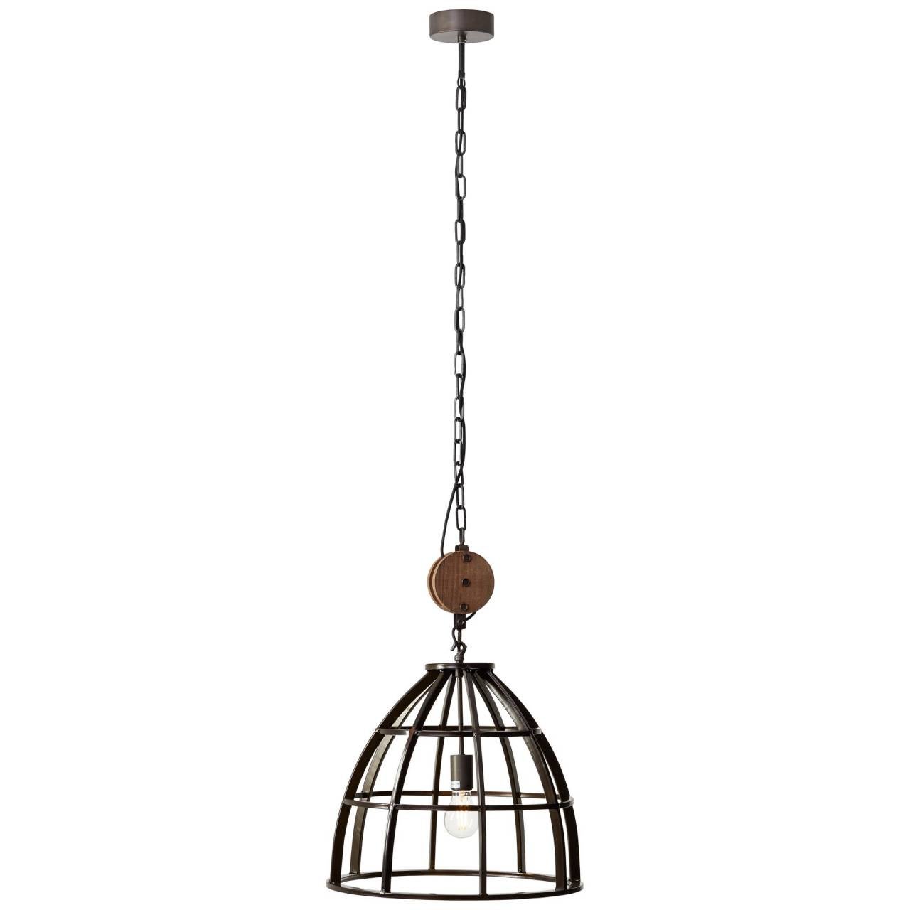 Lampa BRILLIANT, zawieszenie Crosstown 16cm jasne drewno / czarny, bambus / metal, 1x A60, E27, 40W, standardowe żarówki (brak w zestawie), A ++