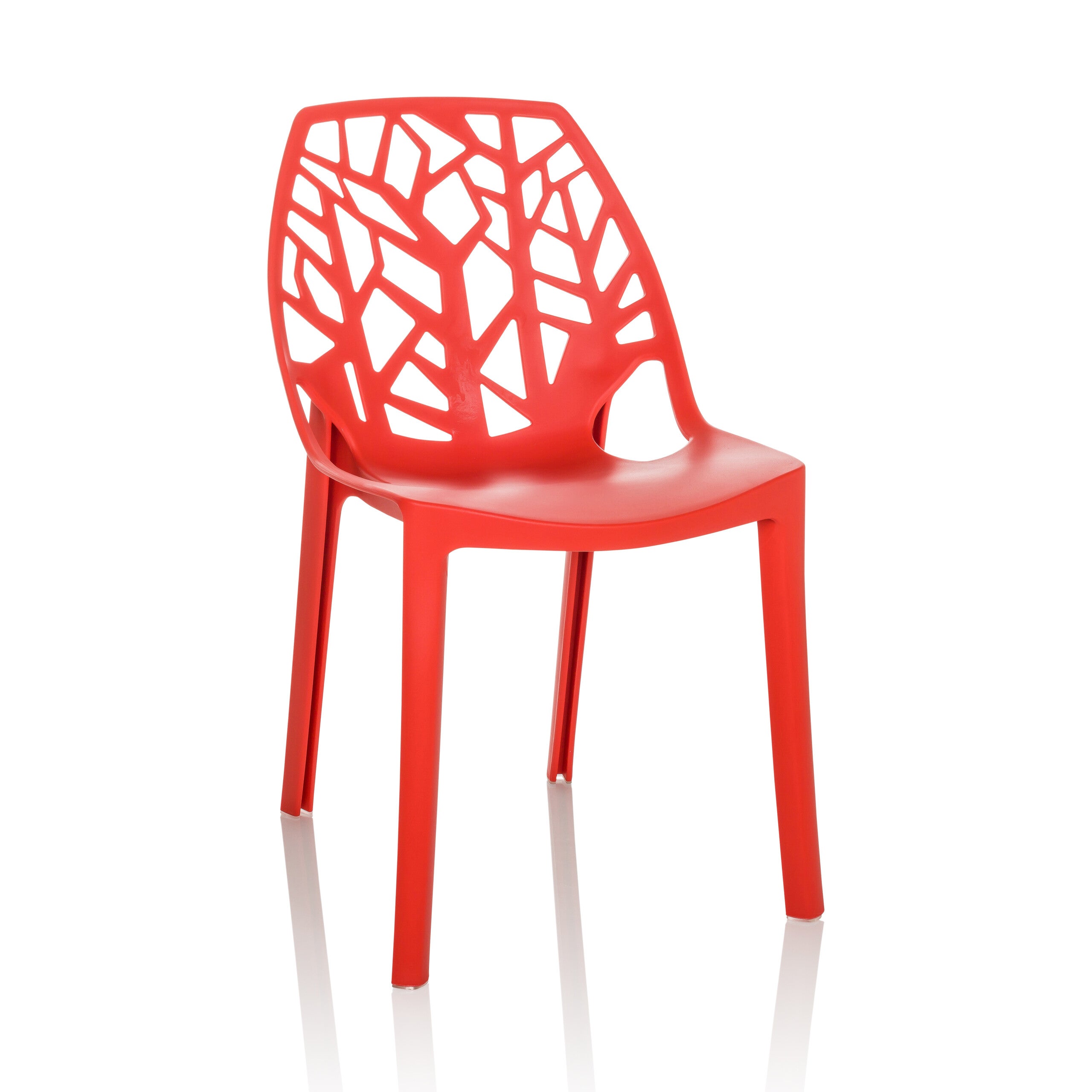 Krzesło zewnętrzne ARTIFO TRI Czerwony hjh OFFICE