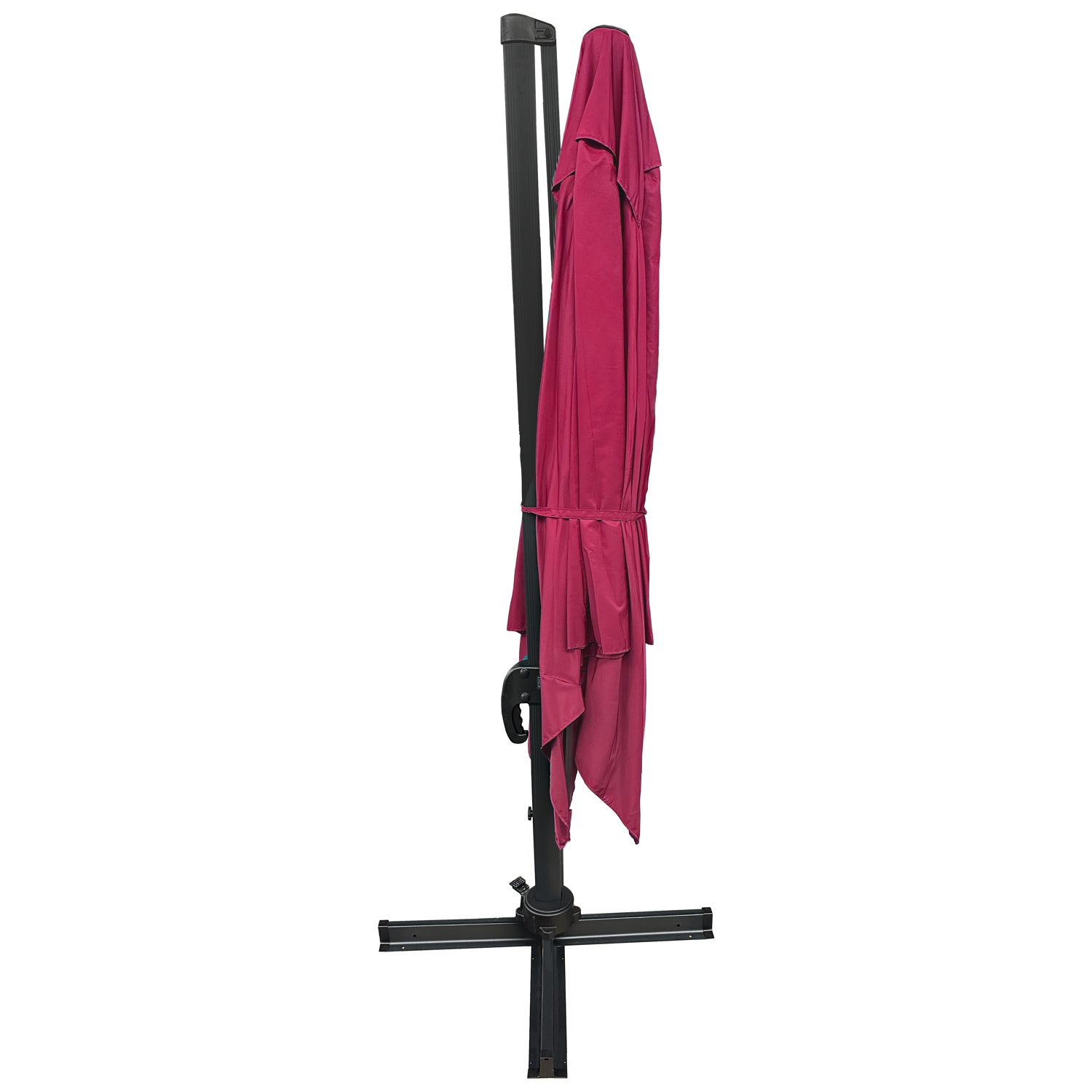 Parasol déporté MOLOKAI carré 3x3m fuchsia + housse - 3