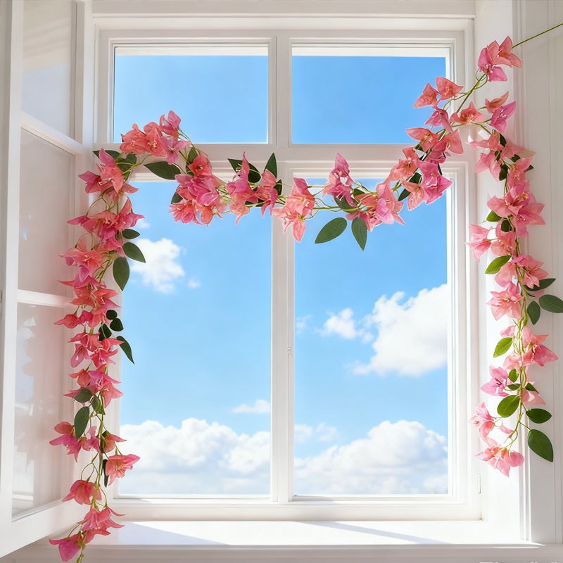 Ghirlanda artificiale da 170 cm per feste: archi nuziali, decorazioni murali e decorazioni da tavolo (Natale/Halloween) - 8