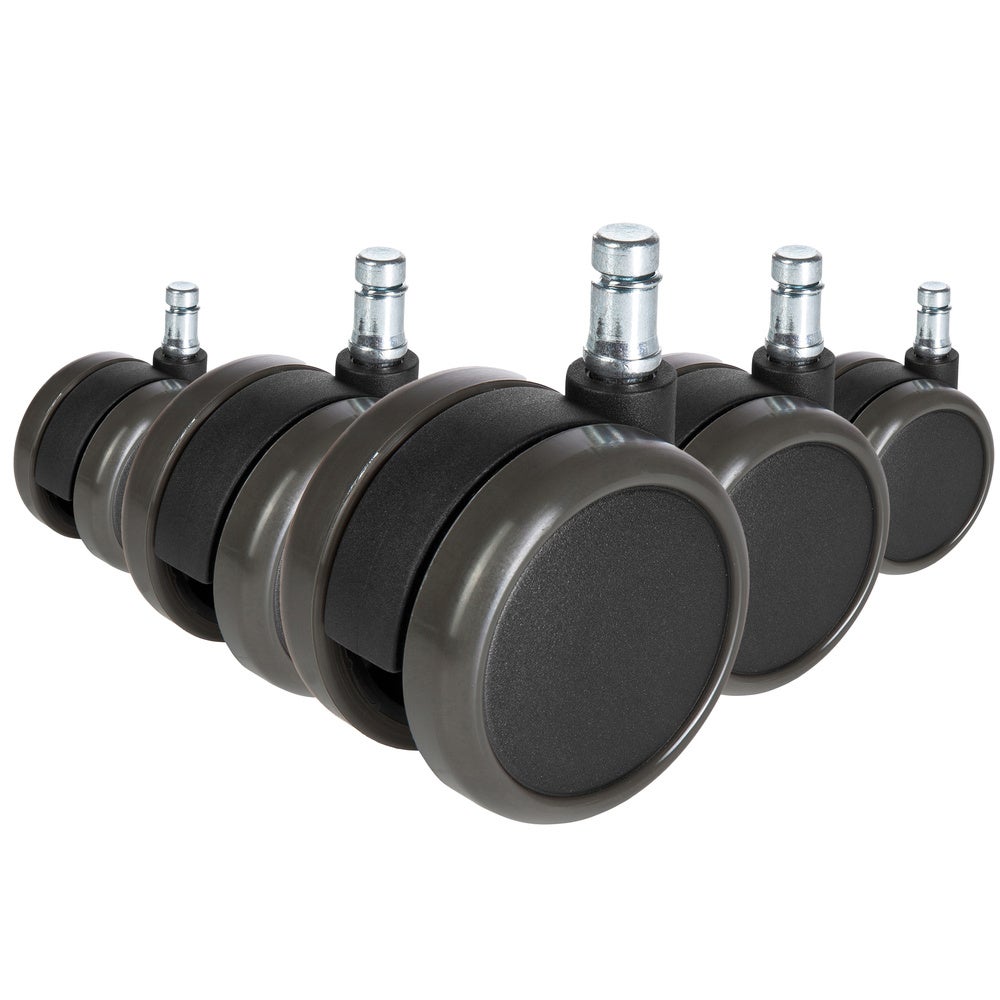 Kółka do krzeseł 5x ROLO FREE 11mm/65mm Czarny hjh OFFICE