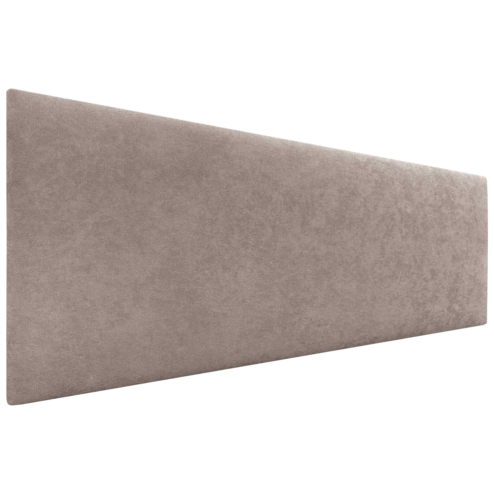 Dhome cabecero de tela aqualine liso cabeceros cabezal tapizado cama lujo (tela tierra, 150cm (camas 120/135/140))