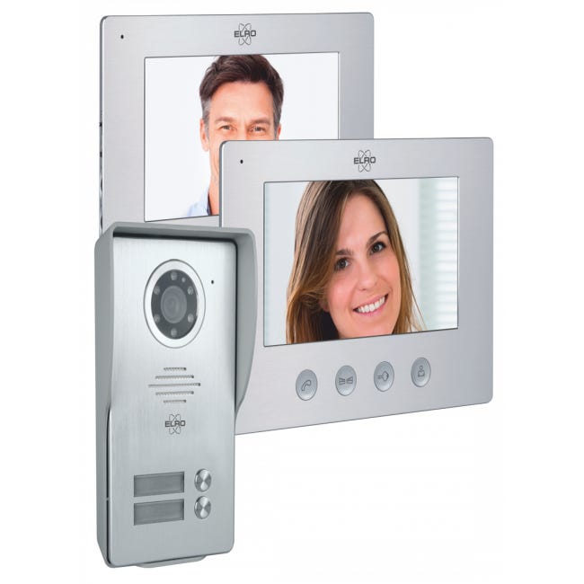 Videocitofono LCD A 4 Fili Da 7", Con Fotocamera 2 Casa Familiare, Citofono Monitor, Fotocamera Con Visione Notturna, 16 Suonerie