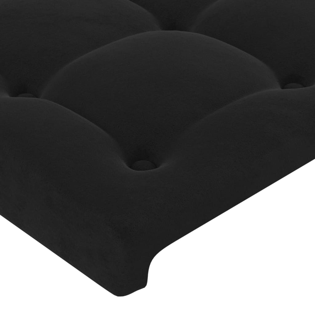 Maison Exclusive - Tête de lit Noir 160x5x118/128 cm Velours - 4