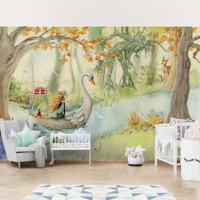 Carta da parati fotomurale animali foresta bosco artistica arte 67 - cameretta bambini bambina - tessuto non tessuto 336 x 225 cm adesiva | Leroy Merlin Carta da parati fotomurale animali foresta bosco artistica arte 67 - cameretta bambini bambina - tessuto non tessuto 336 x 225 cm adesiva | Leroy Merlin