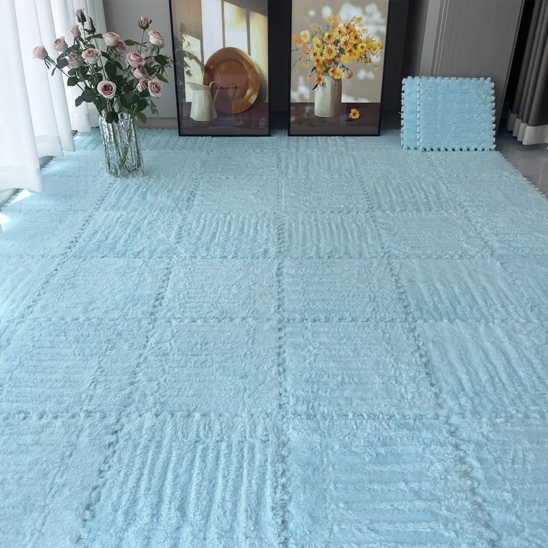 12pce Tapis de Sol en Mousse Puzzle en Peluche,Tapis en Mousse en Peluche Doux et épais pour Sol