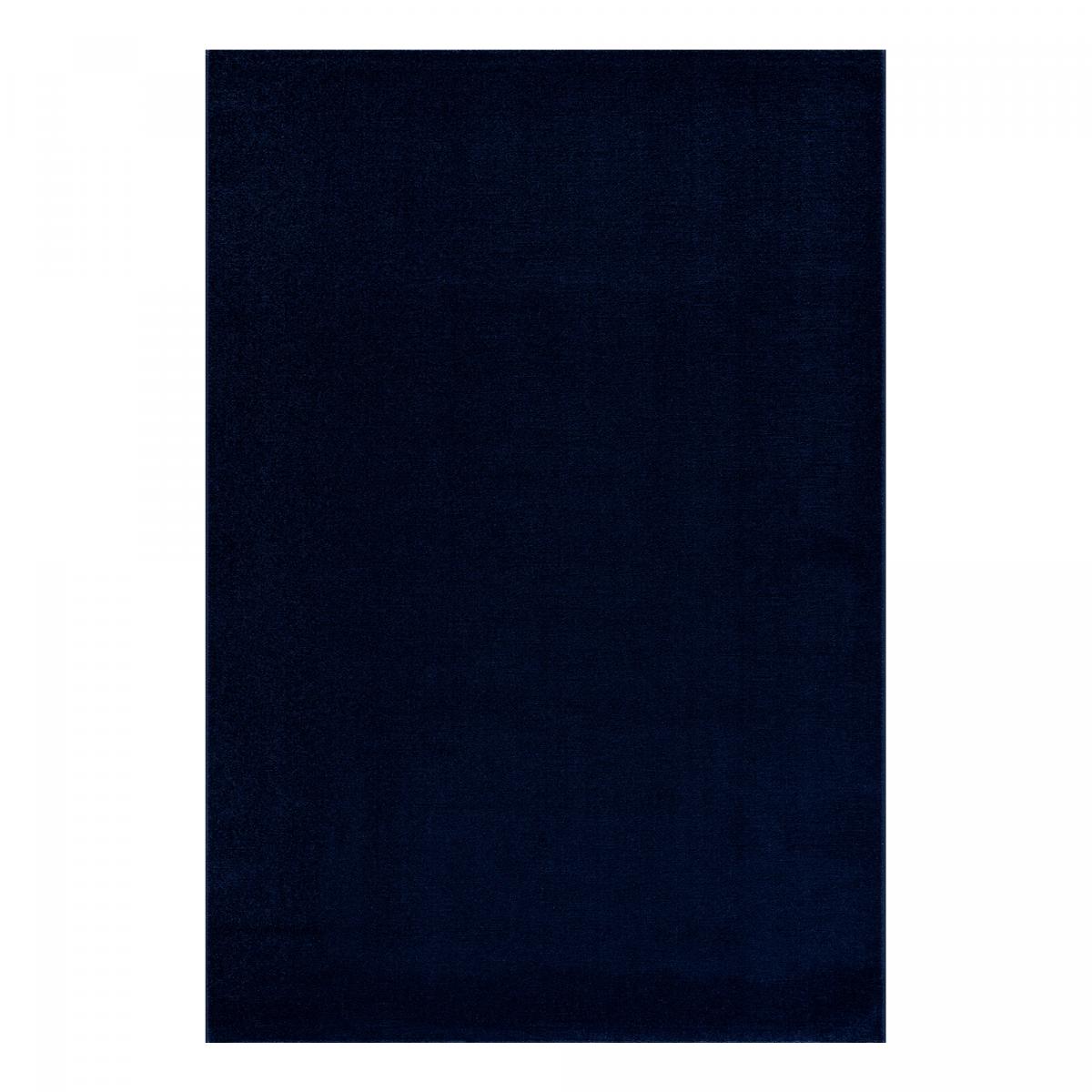 Alfombra comedor 200x290 tejida azul marino rectángulo liso NOSSA ...