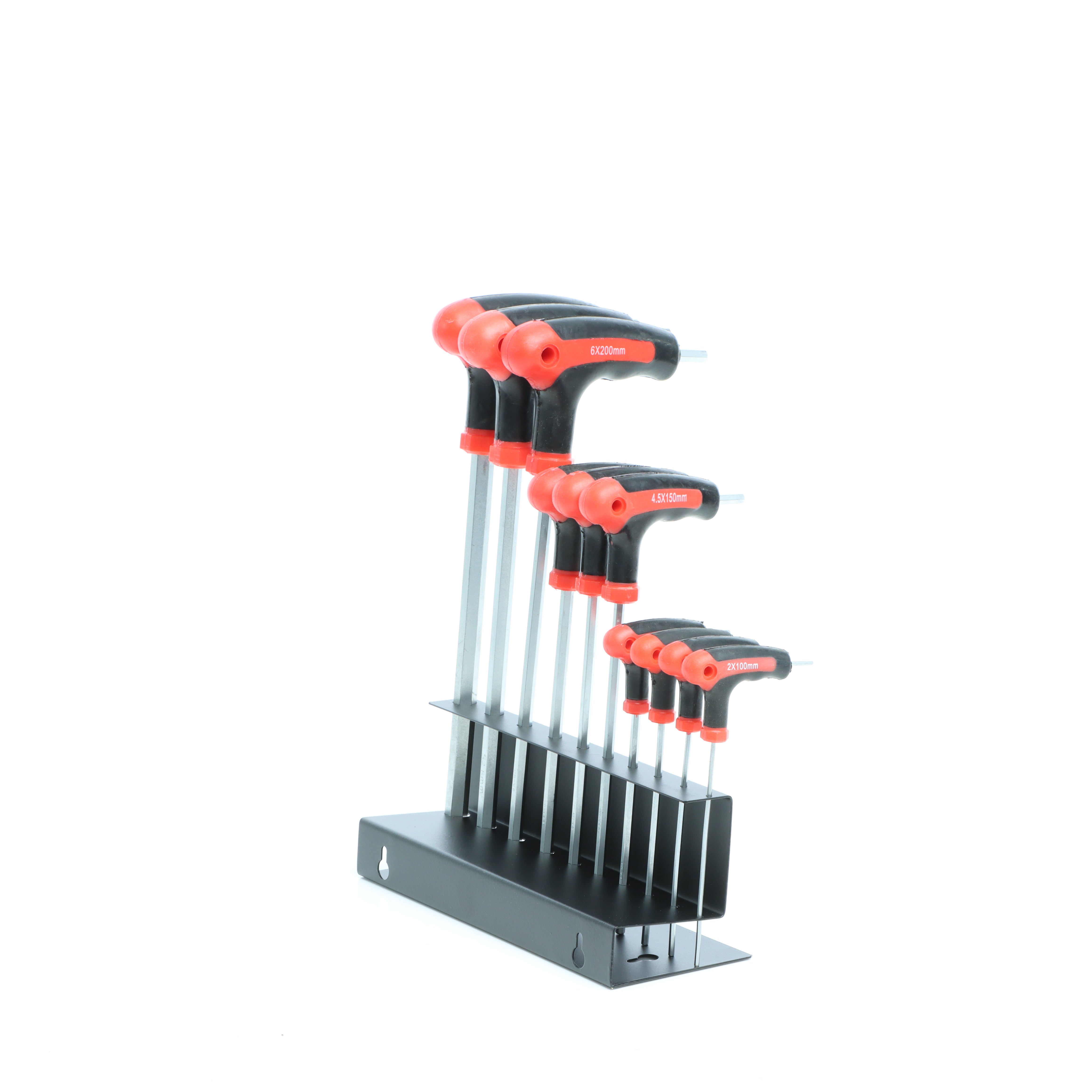 Jeu de Clés hexagonales Mâle avec Support Clé Allen à Six pans Poignées en forme de T Kit 11 pièces - 4