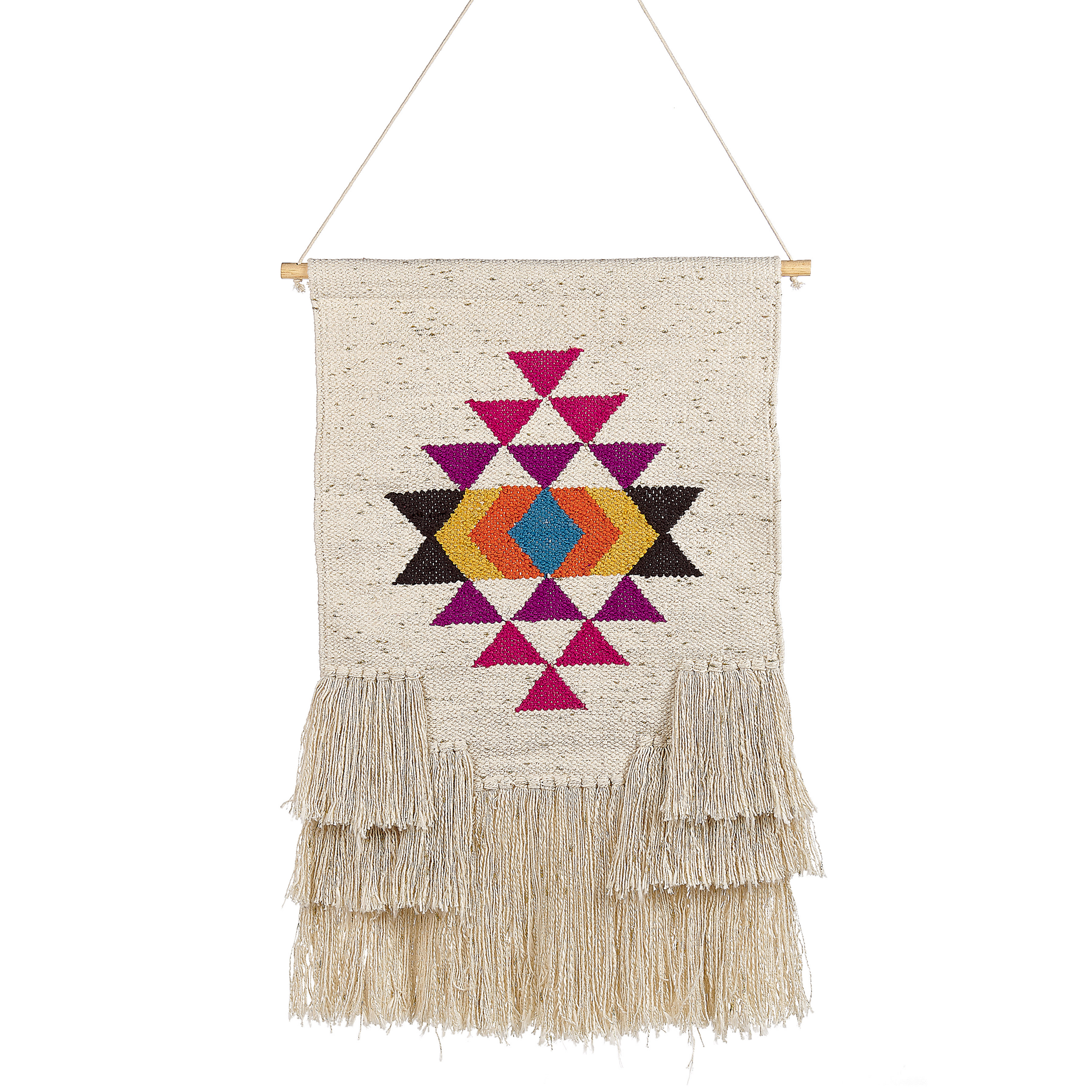 Suspension murale en tissu VEHARI Coton 104 cm Multicolore | Leroy Merlin