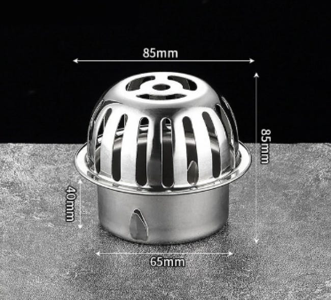 2 Filtri Grondaia In Acciaio Inox 304 - Diametro 100mm - Foto 12