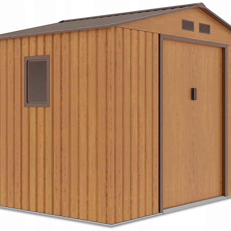 Domek Ogrodowy Narzędziowy na Narzędzia Szopa HUDSON 277x191cm Metalowy 1 szt