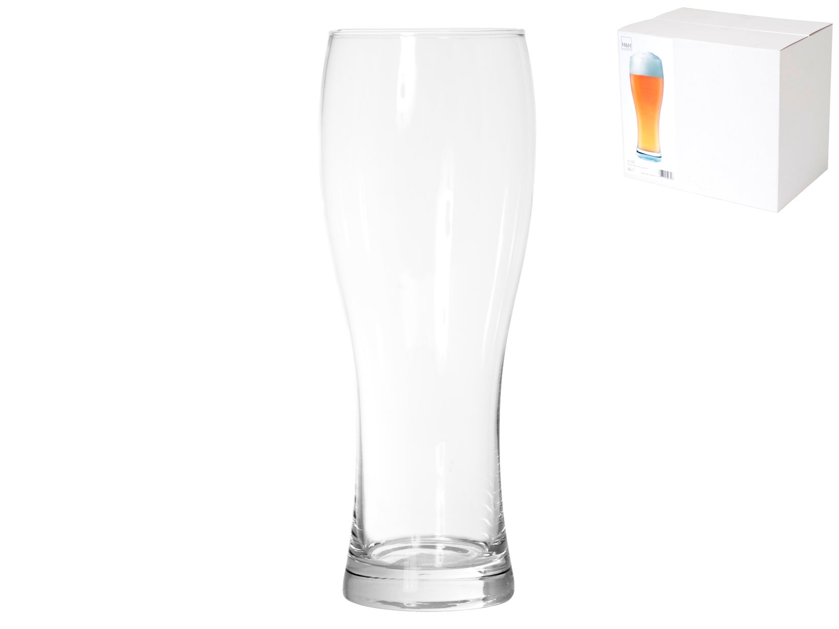 Set Di 6 Bicchieri Da Birra Weizen In Vetro - 350 Ml, Design Minimalista, Lavabili In Lavastoviglie - Foto 6