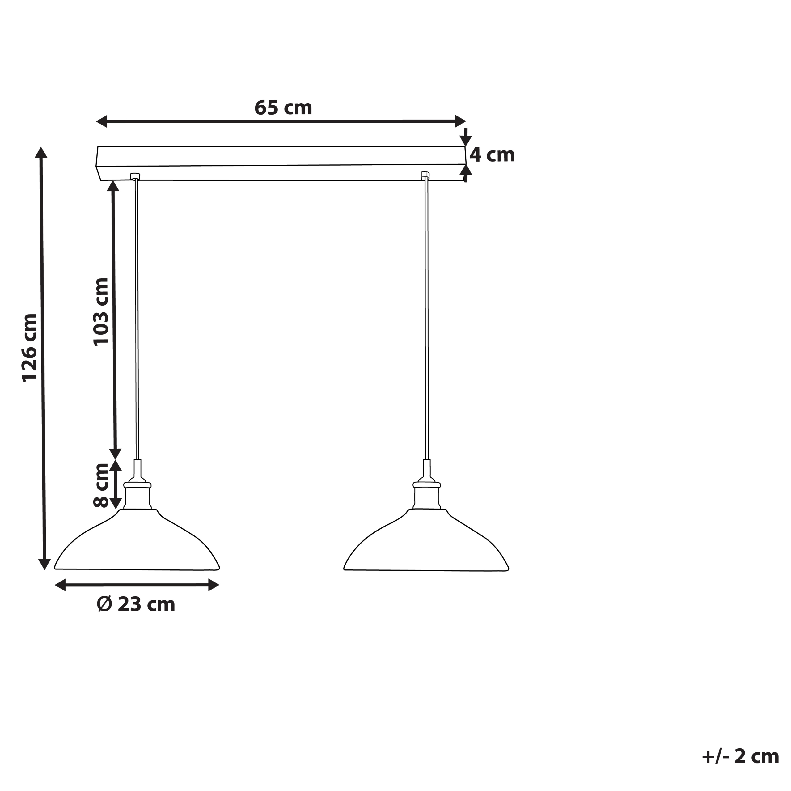 Lampe suspension CHEYYAR Bois de manguier Noir - 3
