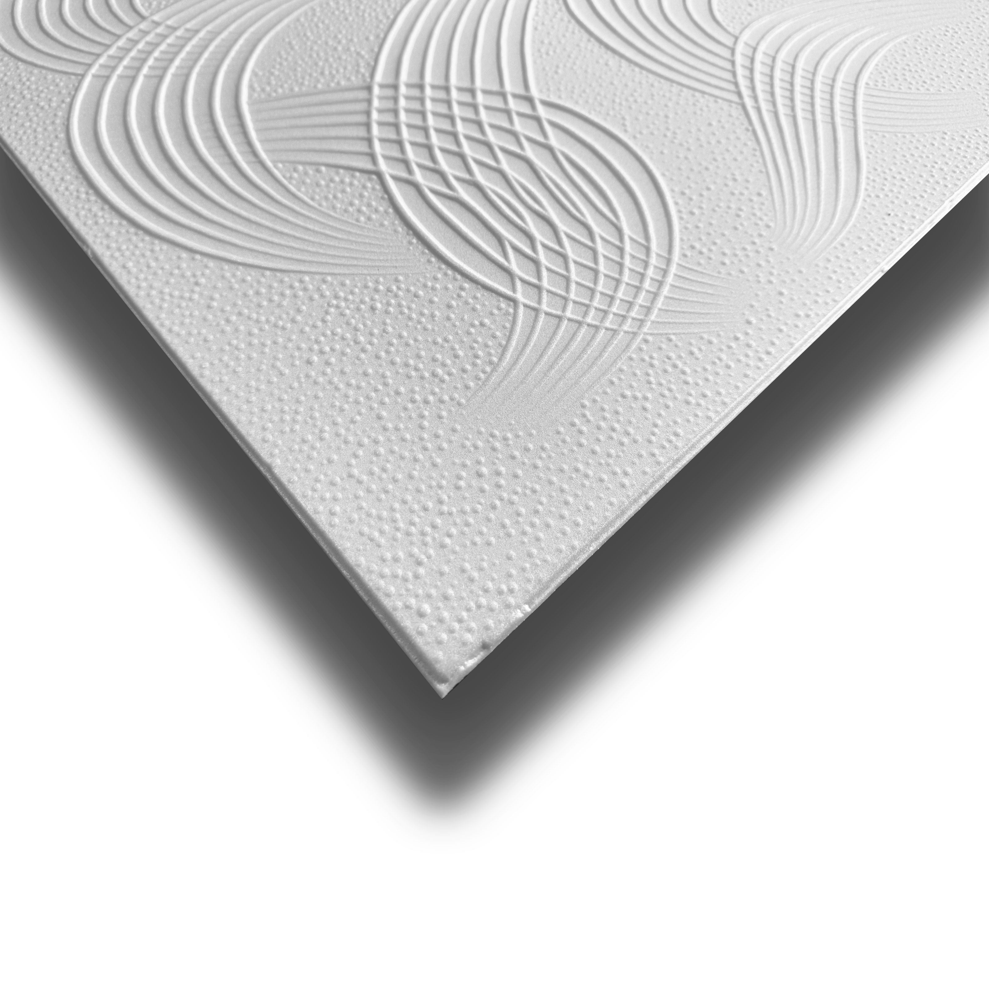 10 ou 20 m² (40 ou 80 pièces) de panneau de plafond décoratif 3D en EPS isolant 50x50cm MIRAZ - Pack de 10 mètres carrés - 2