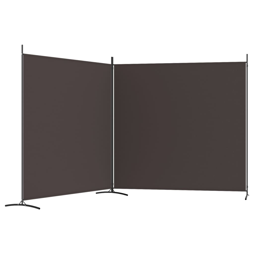Separador de ambientes de 2 paneles, color marrón, 348 x 180 cm, de ...