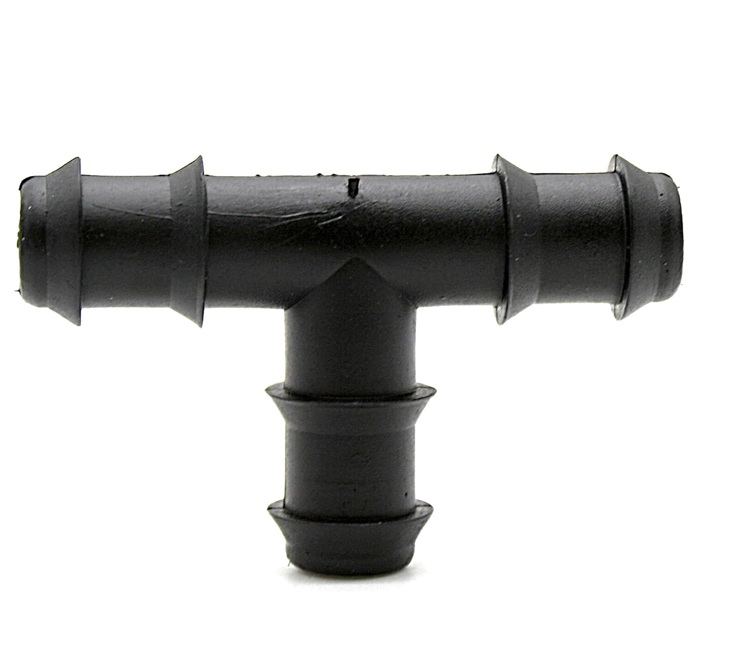 KKC516_BK Raccordo Adattatore Per Tubo Carburante – 8mm Con Porta Manometro 1/8 NPT, Alluminio Nero Anodizzato