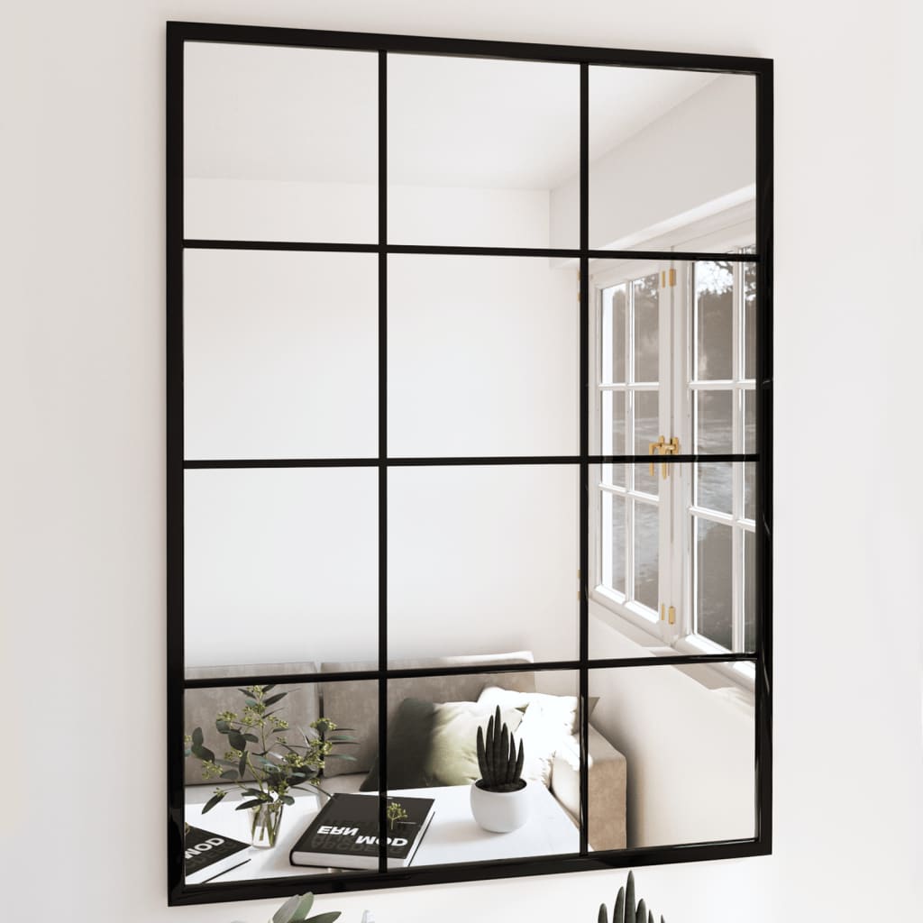 Vidaxl Espejos De Pared 3 Uds Metal 80X60 Cm Negro , Leroy Merlin