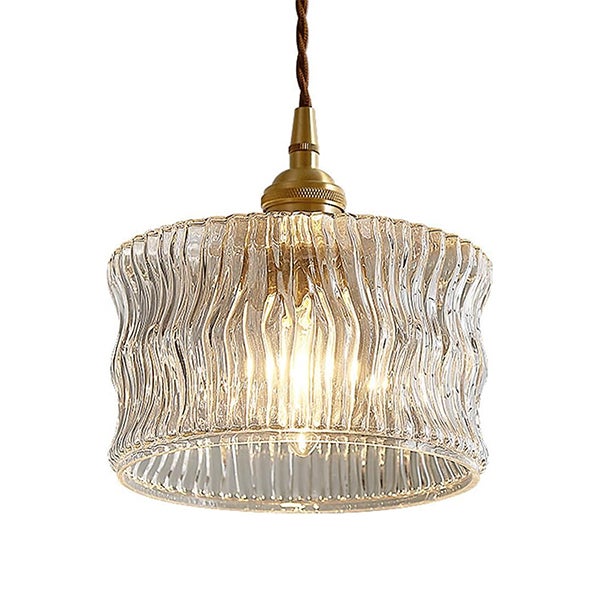 Lampa wisząca LED 4 W z ciepłym światłem – styl retro – regulowana wysokość 1,5 m – idealna do przedpokoju, salonu, na balkon (gwint E27) Ø16 cm)