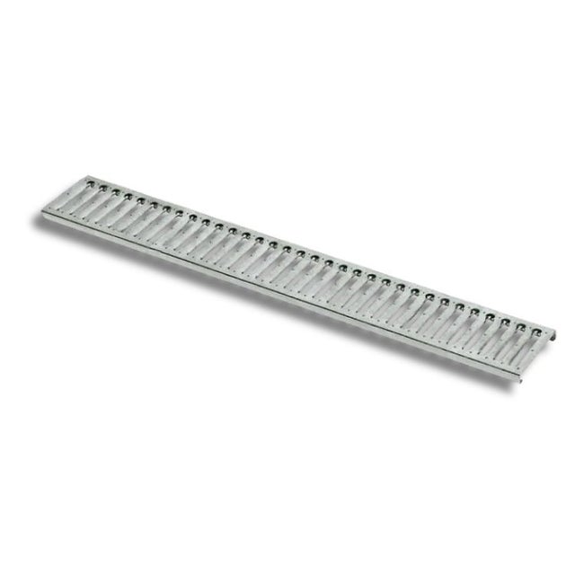 Grille en acier galvanisé 13 x 2 x 100 cm - 10 unités
