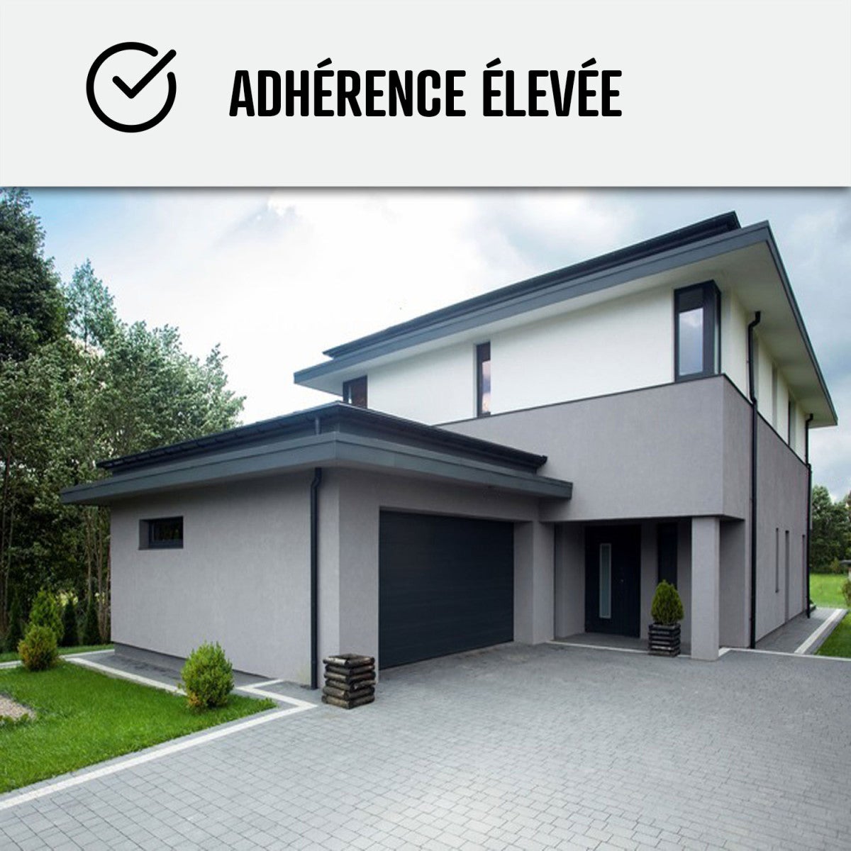 Peinture Façade - Peinture Hydrofuge Acrylique 14 couleurs - 10 L (+ ou - 60 m² en 1 couche) Blanc - ARCANE INDUSTRIES - 3