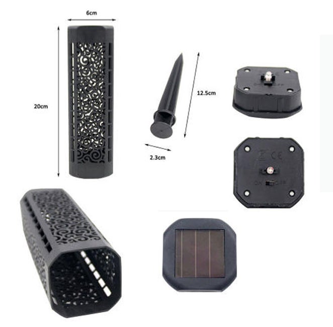 Lot De 4 Lampes Solaires Pour Extérieur - Éclairage Automatique, Étanche IP65, Blanc Chaud, Pour Jardin, Terrasse, Allée