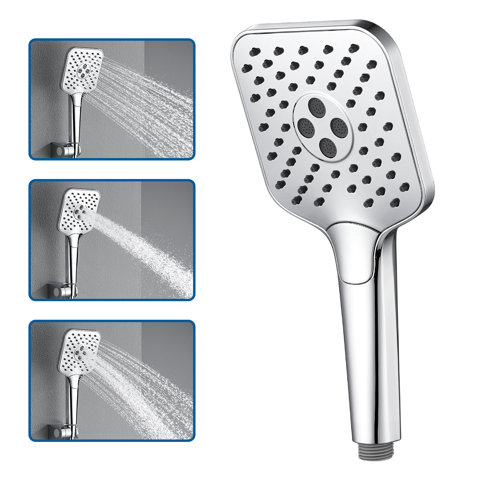 AURALUM MAX Pommeau de Douche Haute Pression,Avec 3 Modes de Jet,Pulvérisateur Douche Anti