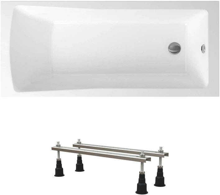 Wanna akrylowa Helmken Aurora 140x70 z akrylu lanego ze wzmocnionym korpusem + Nóżki / 35010040Z