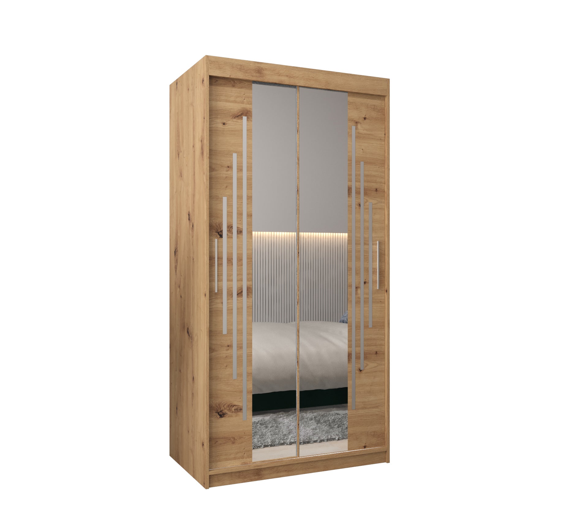 Szafa przesuwna garderoba York 1 100 x 62 x 200 cm Artisan - Abiks Meble