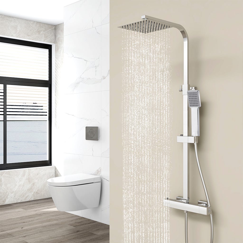 Colonne Doccia Termostatiche Sistema Doccia Con Miscelatore Termostatico 40 Colonna Doccia Realizzata In Ottone 3 Funzioni Set Doccia Barra Regolabile 11455369 - Foto 9