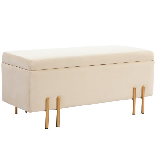 Grand Banc Tabouret XXL En Velours Rouge, Style Art Déco Vintage - Palazzo INT
