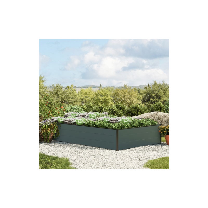 119 x 195 x 39 cm Grzadka podwyzszona, antracyt