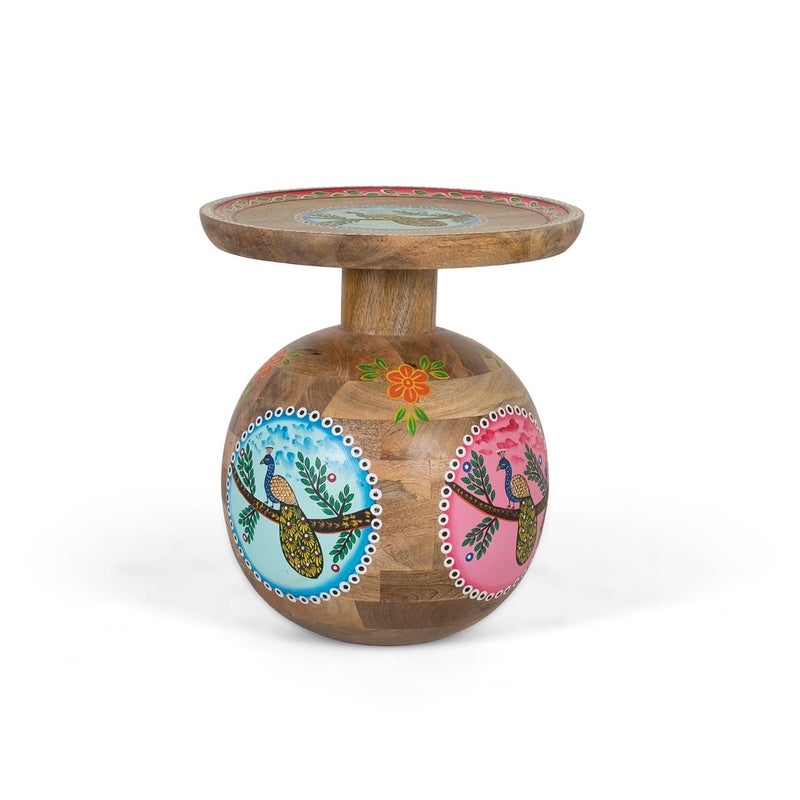 Table d'appoint w lesie Manguier i szczegóły à la main
