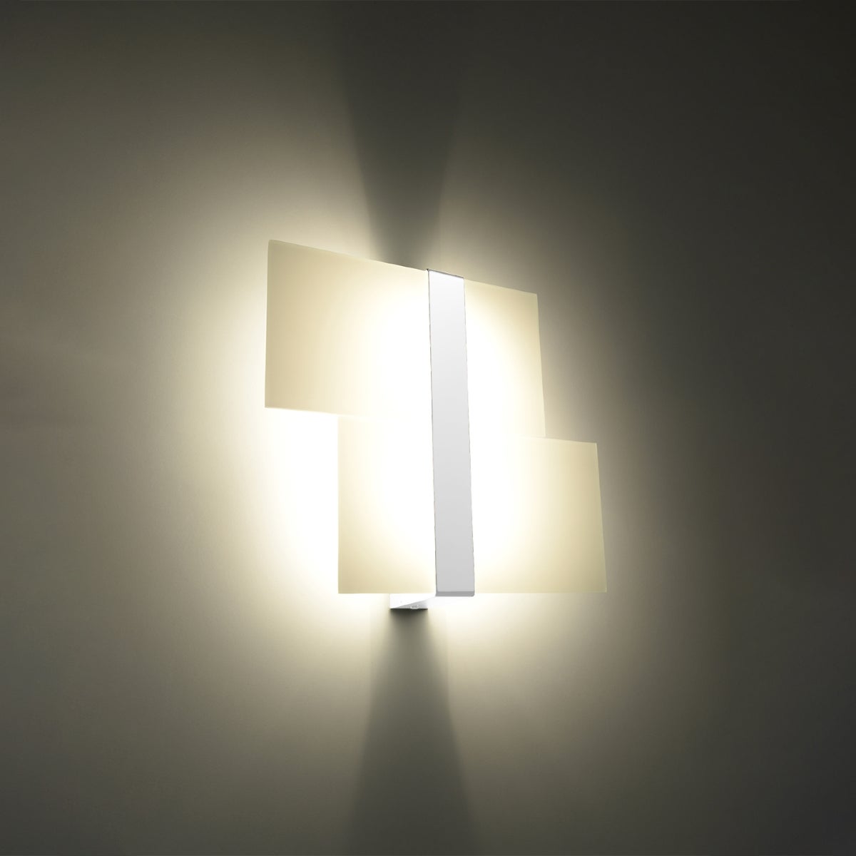 Kinkiet VERRE biały LED 3000K - 39x6x28cm Sollux
