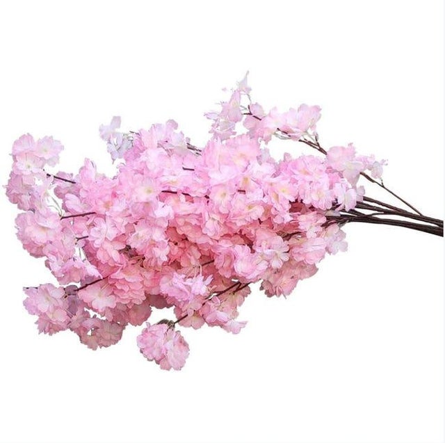 Minnhua 4PCS Fiori di Ciliegio Finti 1.8M Ghirlanda Fiori Artificiali Rosa Fiori di Ciliegio in Seta Appesi Ghirlanda di Vite per Decorazioni da Interno Esterno Casa Muro Matrimonio Festa