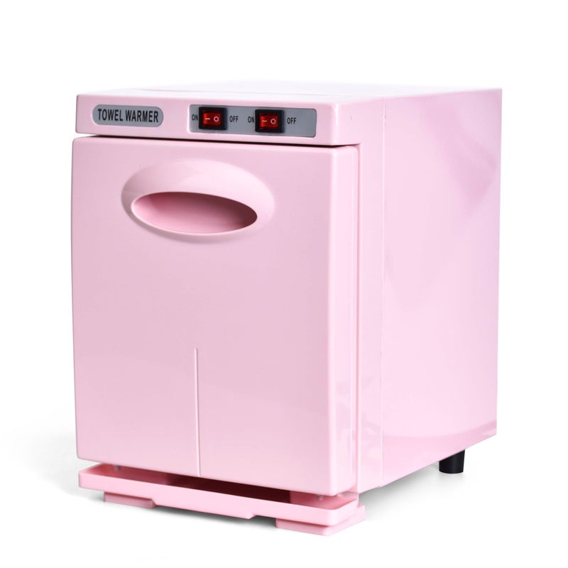 Nettlife 5L UV Podgrzewacz ręczników, 360° Profesjonalny elektryczny sterylizator ręczników do salonów kosmetycznych, spa, hoteli i łazienek – różowy