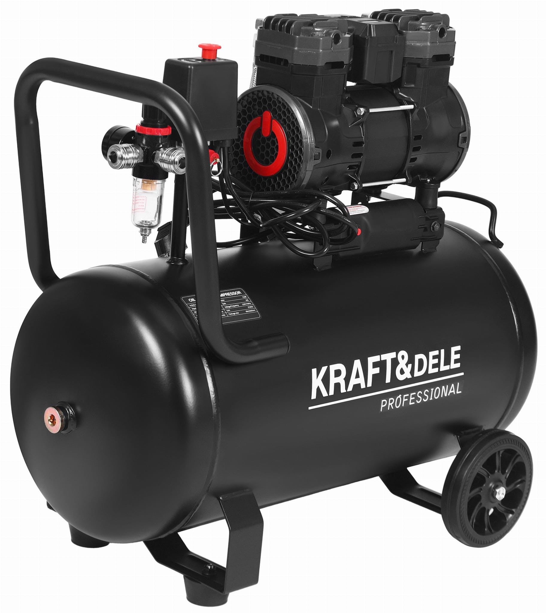 Compresor fara ulei 50L, 2500W, 8 bar, Kraft&Dele KD4082