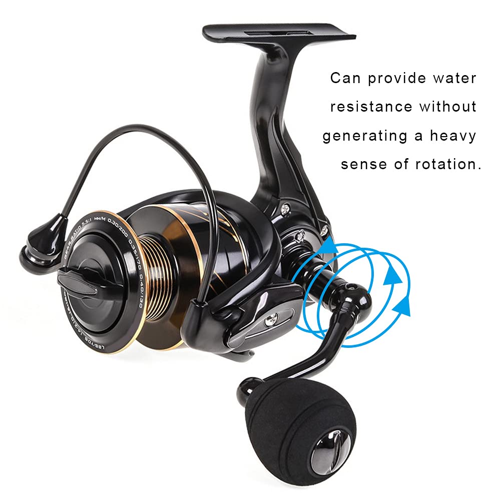 Accessorio per mulinello per attrezzi da pesca in mare con rotella per pesce in metallo di alta qualità (RT2000) - 7