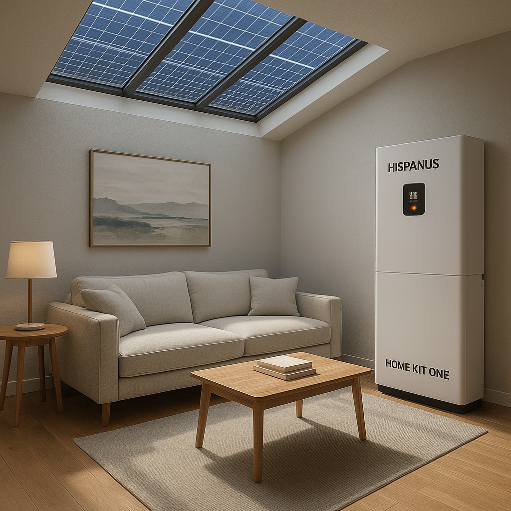 kit photovoltaïque 15 KW en batterie LiFePO4 6000 cycles + Onduleur 5kw avec APP / kit solaire autoconsommation / panneaux HISPANUS NON inclus - 6