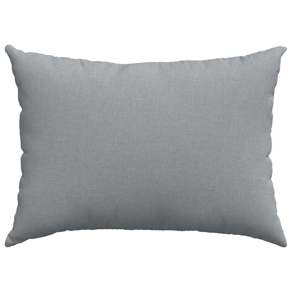 vidaXL Coussins de canapé 2 pc tissu Gris clair 70 x 50 cm - 6