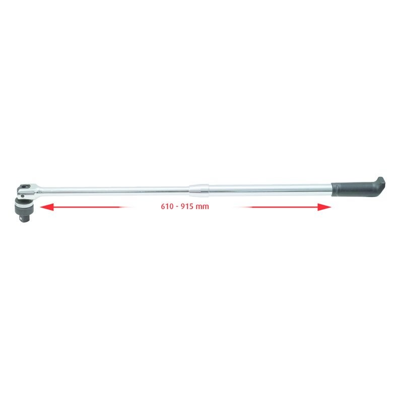 KS TOOLS Dźwignia teleskopowa z grzechotką rewersyjną 3/4" - 918.1805