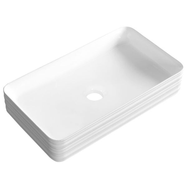 Umywalka nablatowa KR-053 biała KERRA