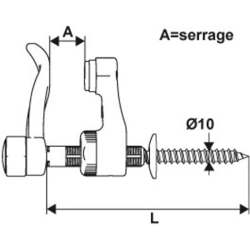 Arrêt feuille de laurier composite blanc - 130 mm - Torbel Industrie - 4