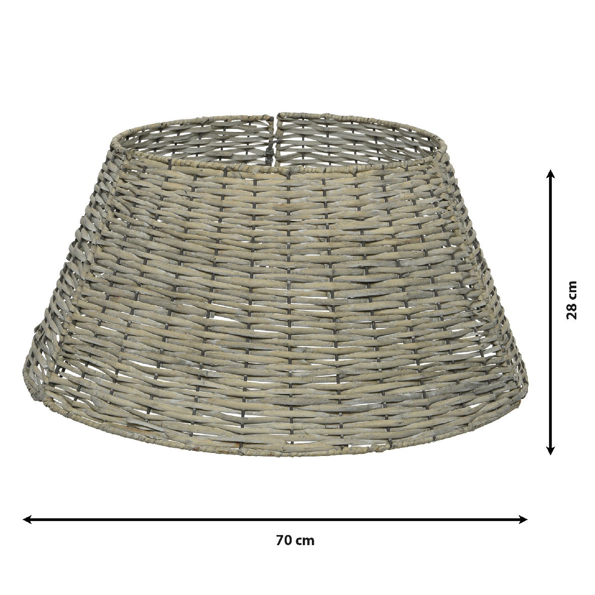 Copri base per albero di Natale Willow colore Grigio H 28 x ø 70 cm - 3